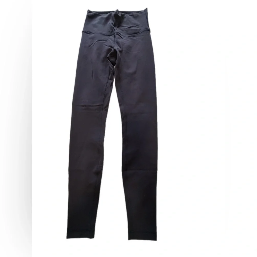 Lululemon Wunder Train High Rise Tight 28” inseam Black Size 6 PAINT SPOT FLAW - Picture 5 of 10